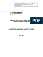 Procedimiento de trabajo Demolision, evacuacion y Construccion Refractaria.doc