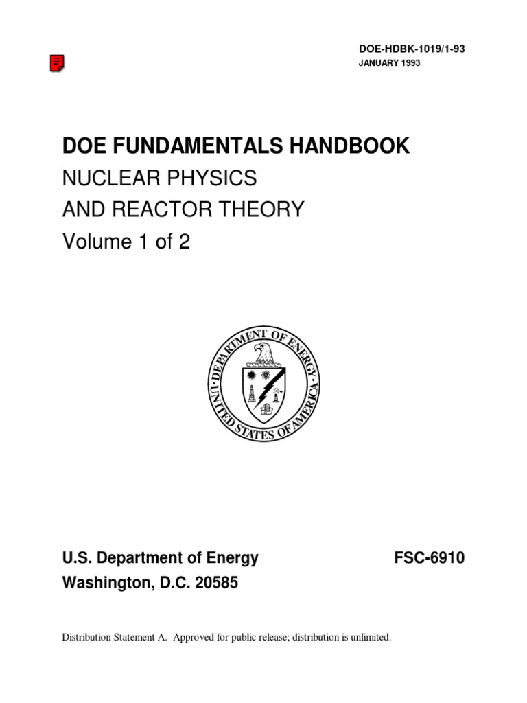 DOE Fundamentals Handbook of Nuclear Physics & Reactor Theory (Volumes