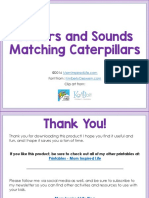 Letters and Sounds Matching Caterpillars: ©2016 Font From: Clip Art From