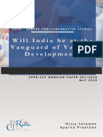 Will India Be at The Vanguard of Vaccine Development CPPR CCS WorkingPaper No. 001 2020