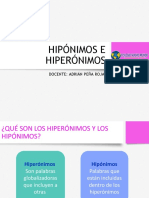 Hiperónimosehipónimos Cuarto