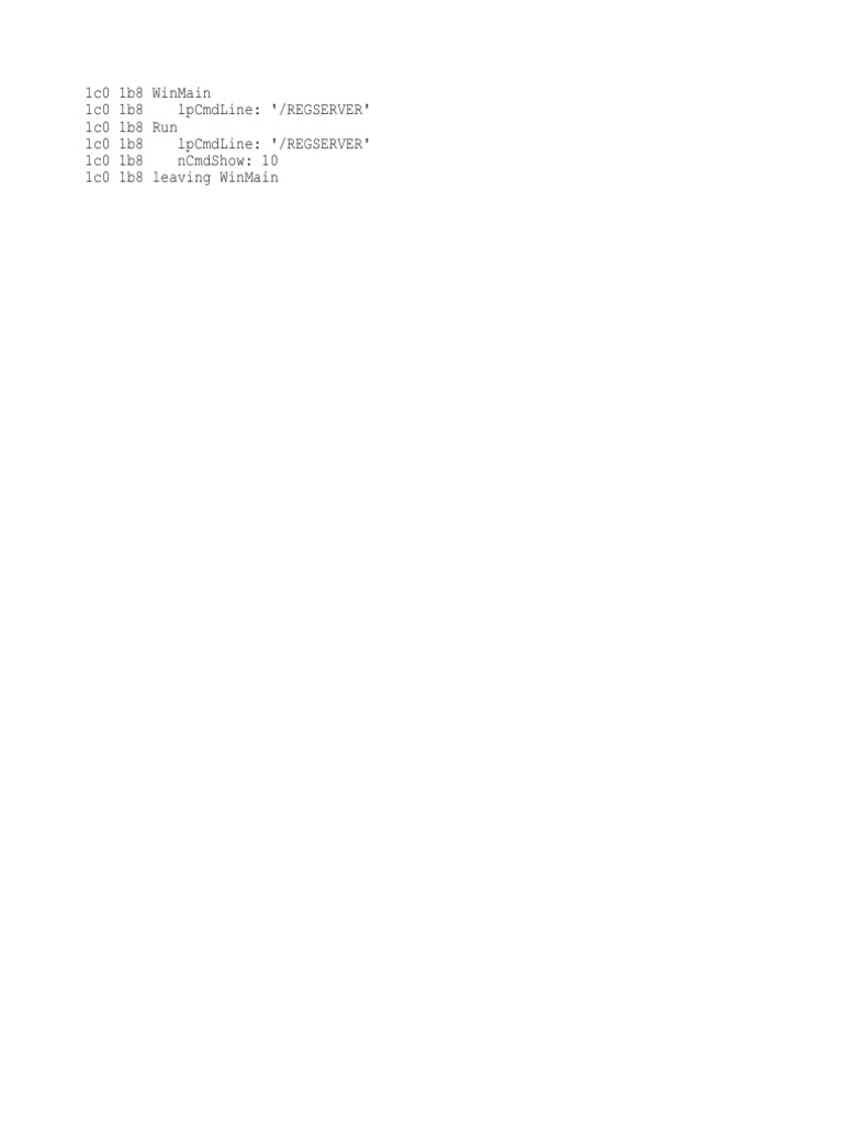 WinMain Command Line Execution Details | PDF
