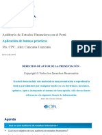 Auditoría de EEFF en El Perú - Global CPA - ACT Contable Enero 2015