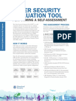 Cyber Security Evaluation Tool-Performing A Self-Assessment