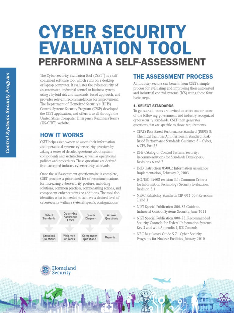 Cyber Security Evaluation Tool-Performing A Self-Assessment | PDF