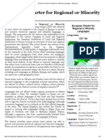 European Charter For Regional PDF