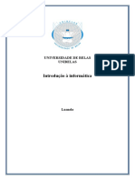 Capa IntroduçãoUNIBELAS