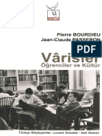 3558 Varisler Oghrenciler - Ve - Kultur Pierre - Bourdieu Jean Claude - Passeron Levend - Unsaldi Asli - Sumer 2014 185s PDF