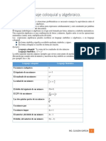 Lenguaje Algebraico Actividad 7