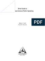 Brief Guide To Extemporaneous Public Speaking: Blake J. Neff Scott D. Turcott