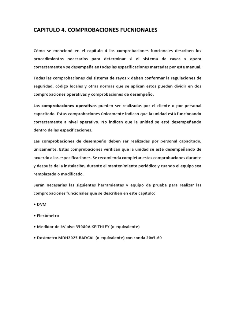 Equipo de Rayos X PDF | PDF | Rayo X | Tornillo