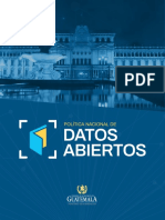 Política Nacional de Datos Abiertos 2018-2022