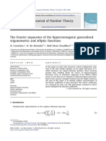 Journal of Number Theory: D. Constales, R. de Almeida, Rolf Sören Kraußhar