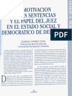 Uprimny, Rodrigo - La motivacion de las sentencias y el papel del juez en el Estado social y democr+ítico de derecho