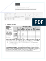 Informe de Actividades Mes de Junio Pedro Arias