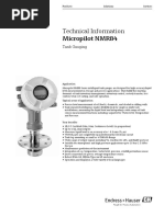 Technical Information Micropilot NMR84: Tank Gauging