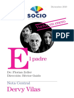 Diciembre Vuelve en Enero. El Padre. de Florian Zeller Dirección Héctor Guido. Nota Central. Dervy Vilas