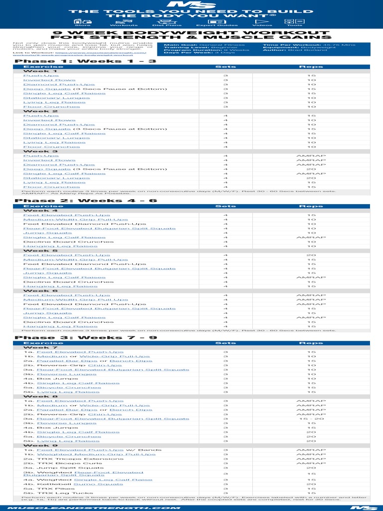 9weekbodyweightworkout PDF | PDF