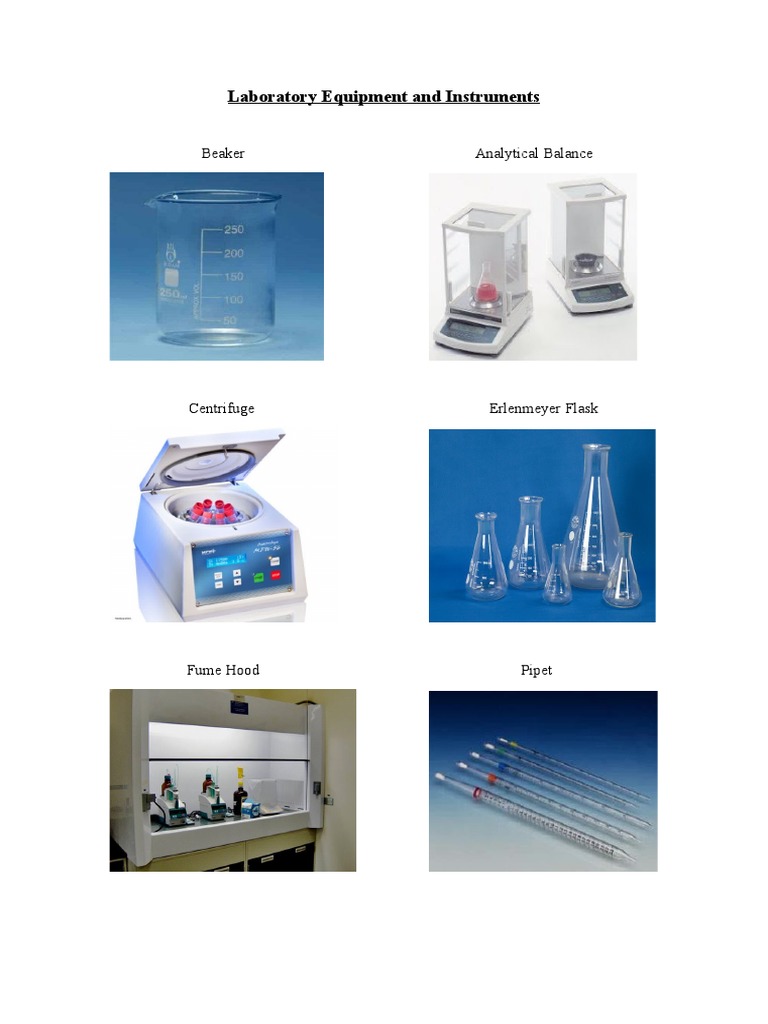Essential Laboratory Equipment List | PDF