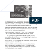 Dennis Peron Letter of Legislative Intent 2015