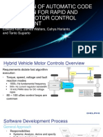 Application of Automatic Code Generation For Rapid Efficient Motor Control Development
