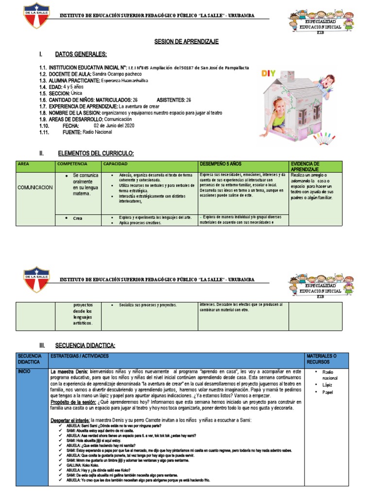 Proyecto Teatro Familiar EIB | PDF | Educación de la primera infancia ...