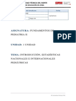 MCotacachi - Introducciòn, Estadìsticas Nacionales e Internacionales Pediàtricas-.