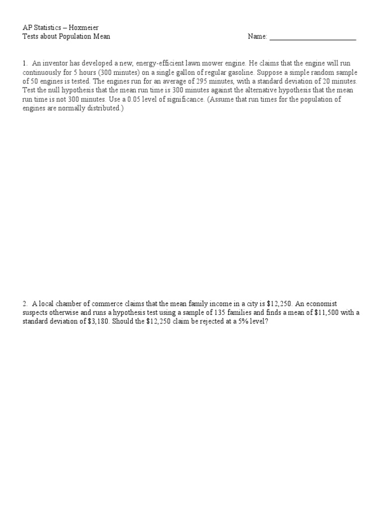 T Test Prop Test Examples PDF Confidence Interval Statistical Significance