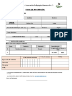 FICHA DE INSCRIPCION - Diplomados - Especializaciones