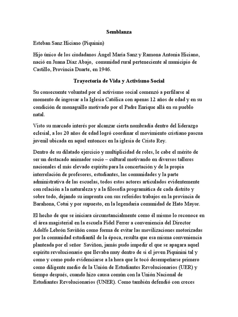 Semblanza | PDF