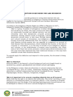 Annex 2 Frequently Asked Questions in Recording Who Are Indigenous Peoples (Ip) Learners