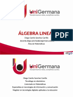 2018-1 Presentación Algebra Lineal