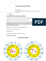 Llavero de tablas de multiplicar