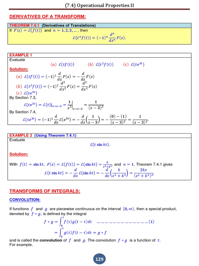 Math+204+Lecture+Notes+by+Ebraheem+Alzahrani Section+7.4 | PDF ...