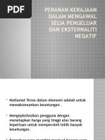 Peranan Kerajaan Dalam Mengawal Selia Pengeluar Dan Eksternaliti