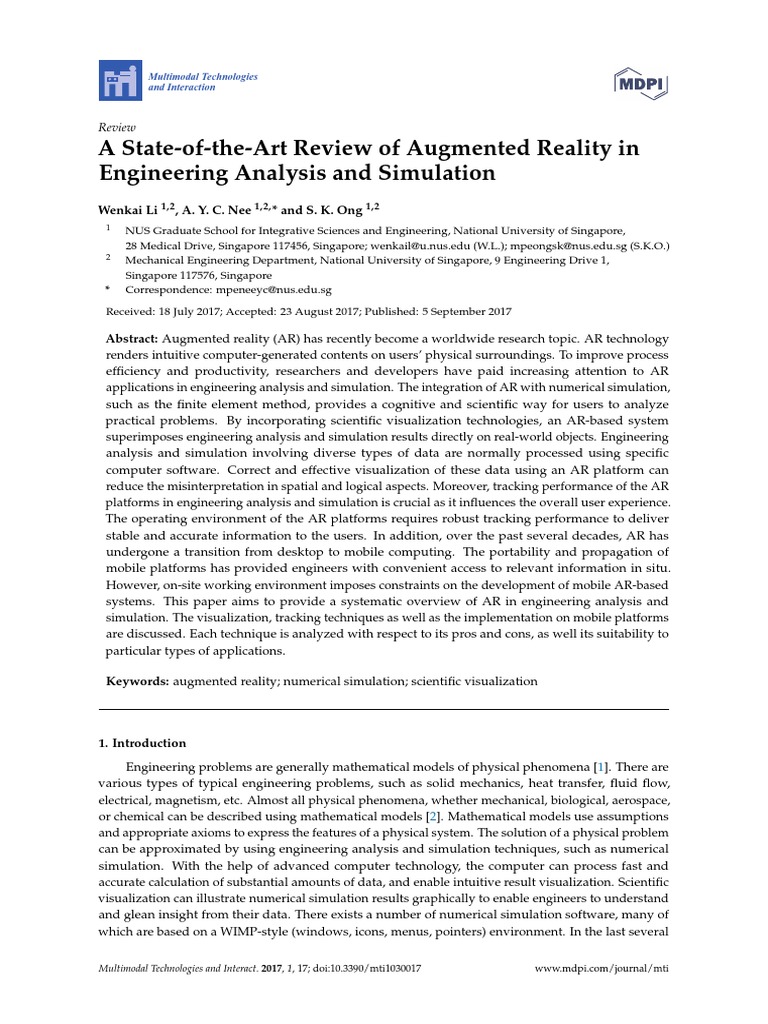 A State-of-the-Art Review of Augmented Reality in Engineering Analysis ...