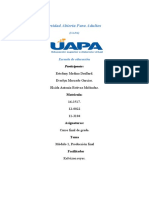 PRODUCCION FINAL MODULO 1, Curso Final de Grados... EDM