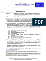 GPPB Advisory 06 2020 Deadline of Posting Procurement Data Bayanihan Act PDF