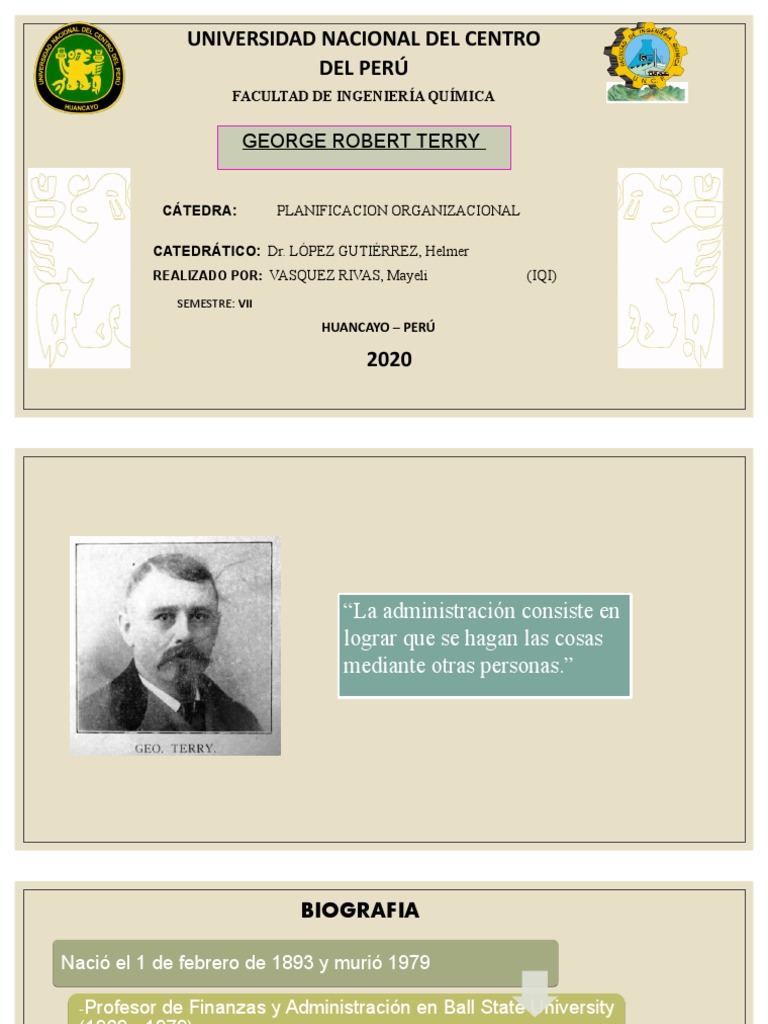 George Terry | Descargar gratis PDF | Planificación | Business