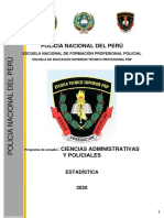 Silabo Desarrollado de Estadística - Numerado PDF