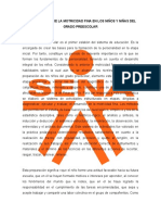 El Desarrollo de La Motricidad Fina en Los Niños y Niñas Del Grado Preescolar