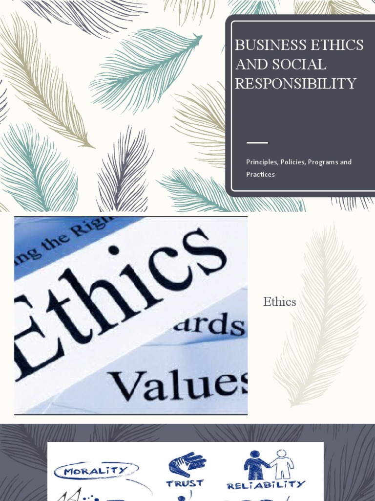 Business Ethics and Social Responsibility | PDF