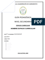 Liceo Paula A de Sarmiento Primer Año Adolescencia en El Mundo Actual Orientada Guía N°2-3