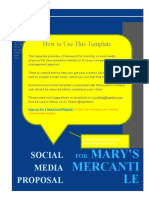 Social Media Proposal: Mary'S Mercanti LE