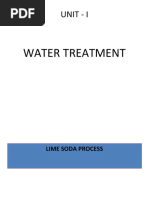 Unit - I: Water Treatment