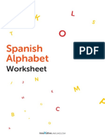 Spanish Alphabet: Worksheet