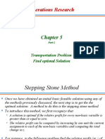 Operations Research: Transportation Problem Find Optimal Solution