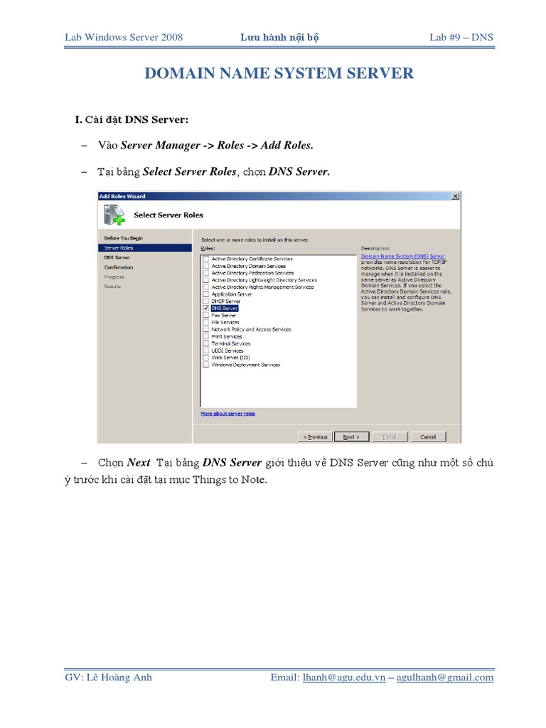 Lab9 DNS Server | PDF