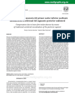 Compensación Por Ausencia Del Primer Molar Inferior Mediante Mesialización Tradicional Del Segmento Posterior Unilateral