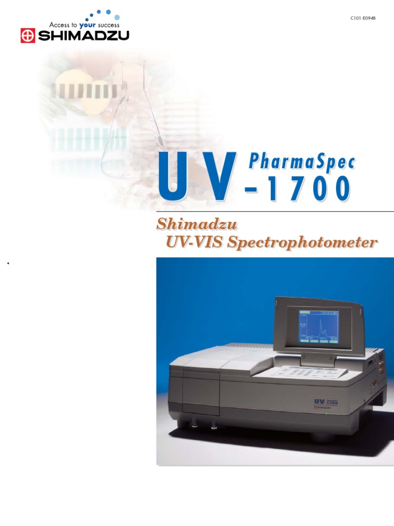 Shimadzu Uv 1700 Spectrophotometer Brochure PDF PDF Absorbance Spectrophotometry